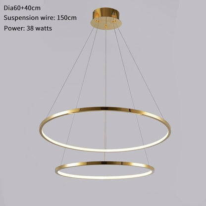 Multi-ring chandelier