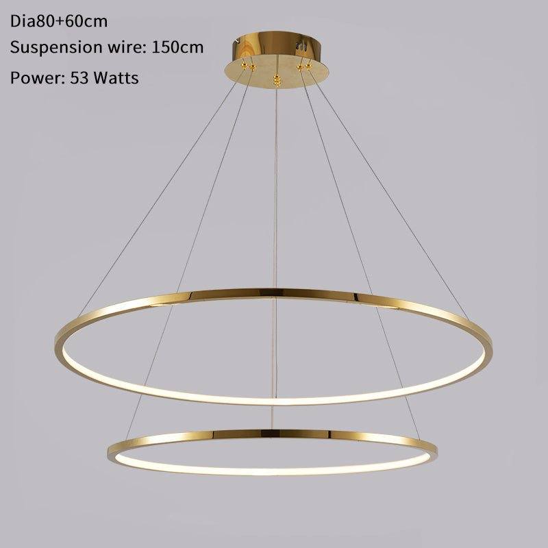 Multi-ring chandelier