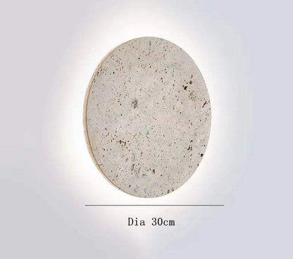 Round marble wall lamp