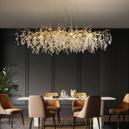 Tree Branch Raindrop Crystal Chandelier