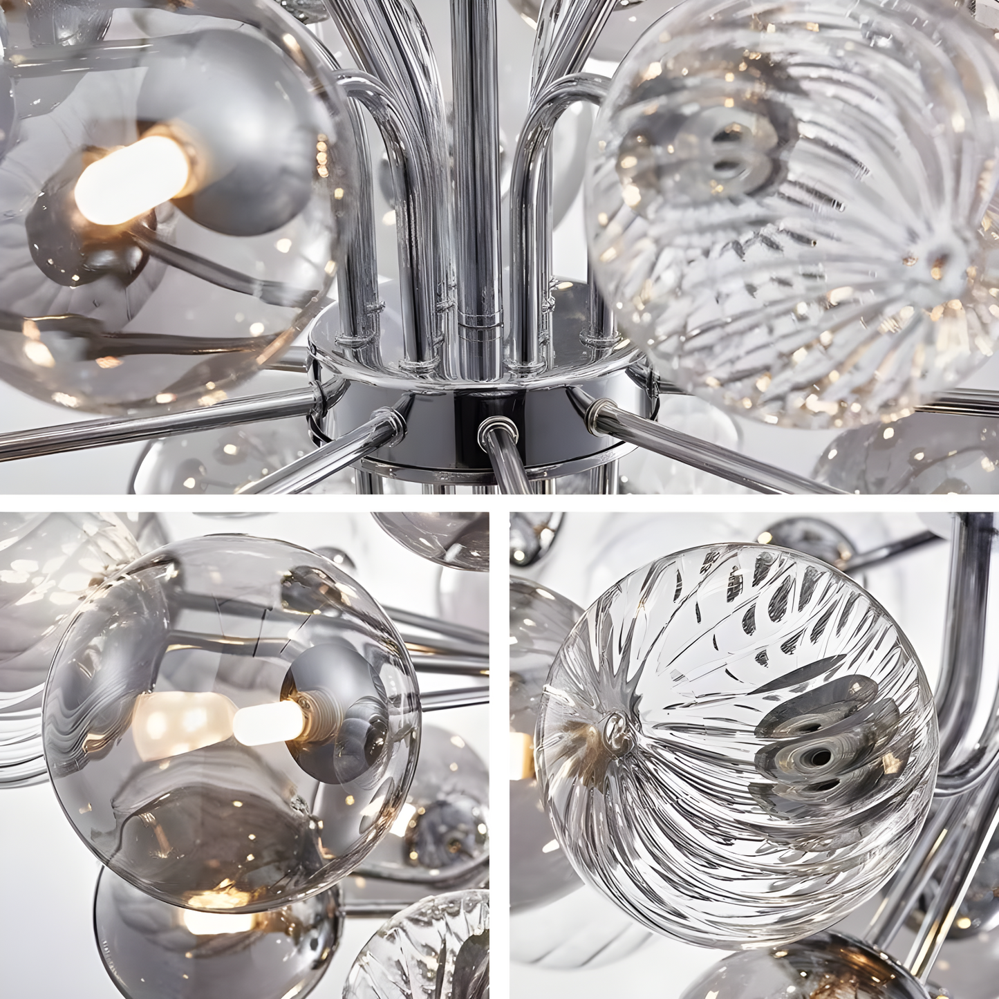 Modern Glass Bubble Chandelier