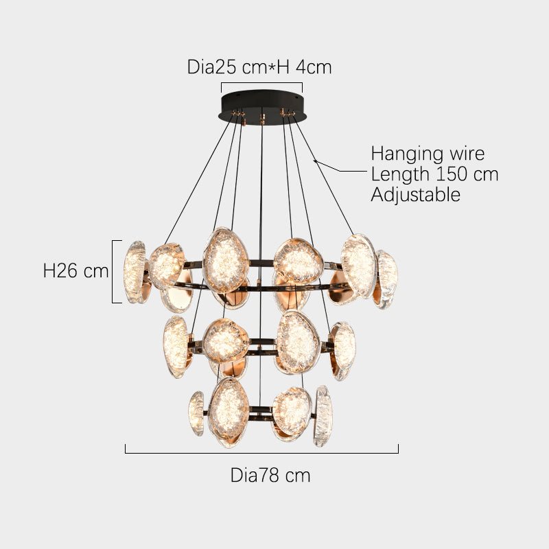 Crystal Platinum Chandelier