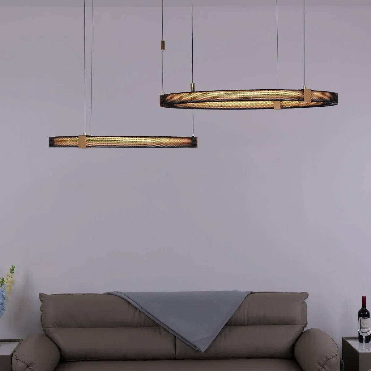 Matrix Ceiling Rings Chandelier