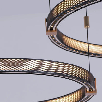 Matrix Ceiling Rings Chandelier