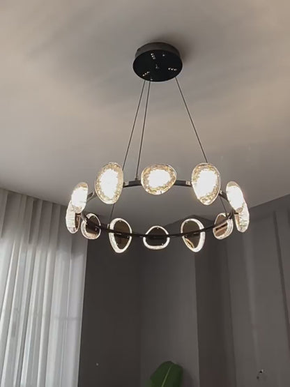 Crystal Platinum Chandelier