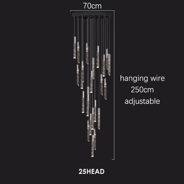 Checkered Staircase Chandelier